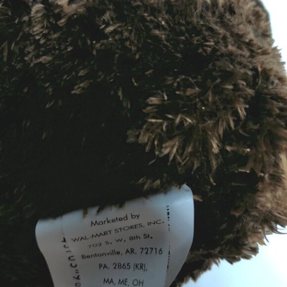 Walmart Valentines Brown Teddy Bear Pink Heart Bow Plush Stuffed Animal 10” - Picture 5 of 5